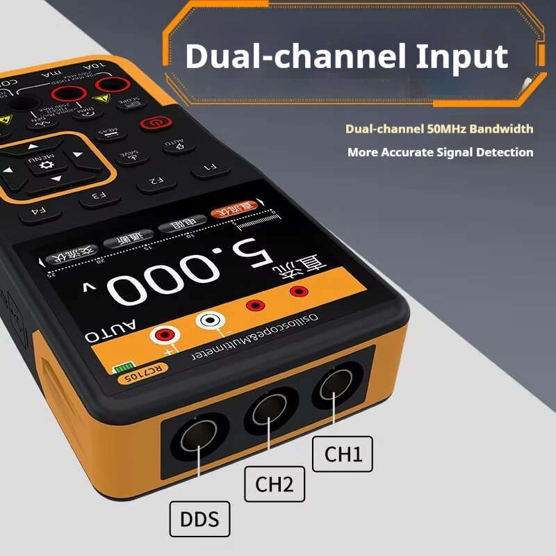 Dual oscilloscope probe - RC7105 3-in-1 Oscilloscope Multimeter Signal Generator Portable Device Hig