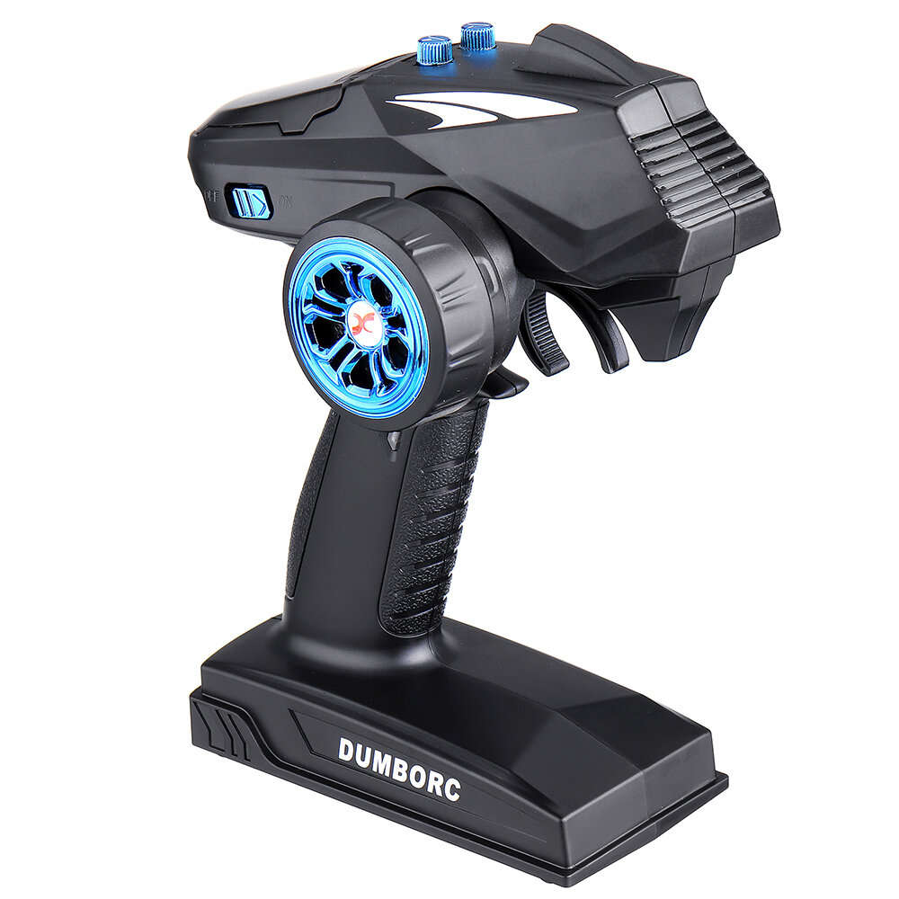 Blue - DumboRC X6 2.4GHz 6CH FHSS Radio Transmitter Support Gyro Sensitivity Adjustment with P6FG RC