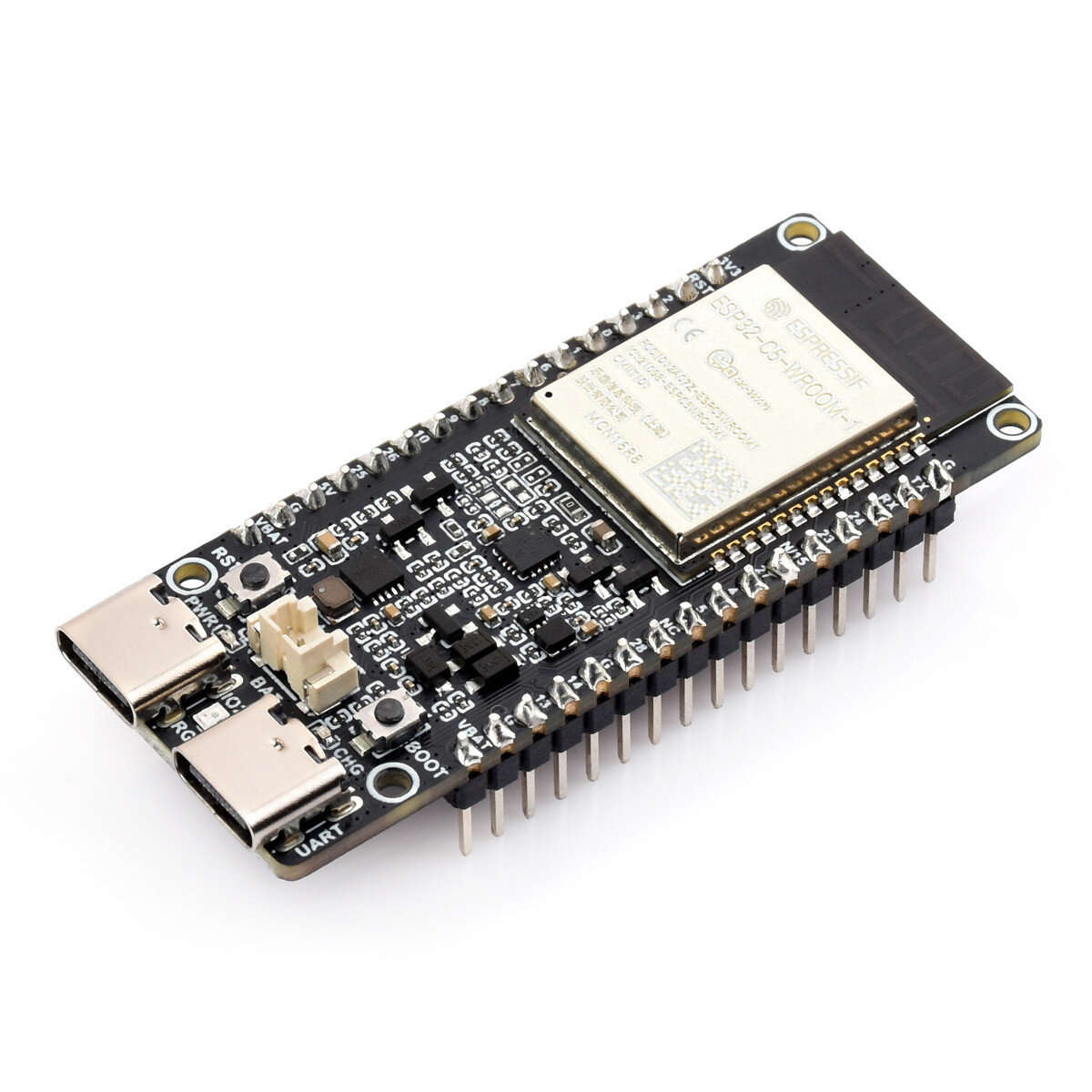 Pin Header Soldered - Waveshare ESP32-C5 WROOM-1 Series Module Dual-Band Wi-Fi 6 Bluetooth 240MHz RI