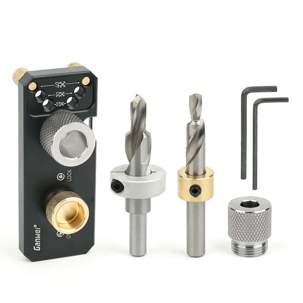 Black - Aluminum Profile Drilling Jig 20/30/40 Series Profile Positioning Punching Locator Set with
