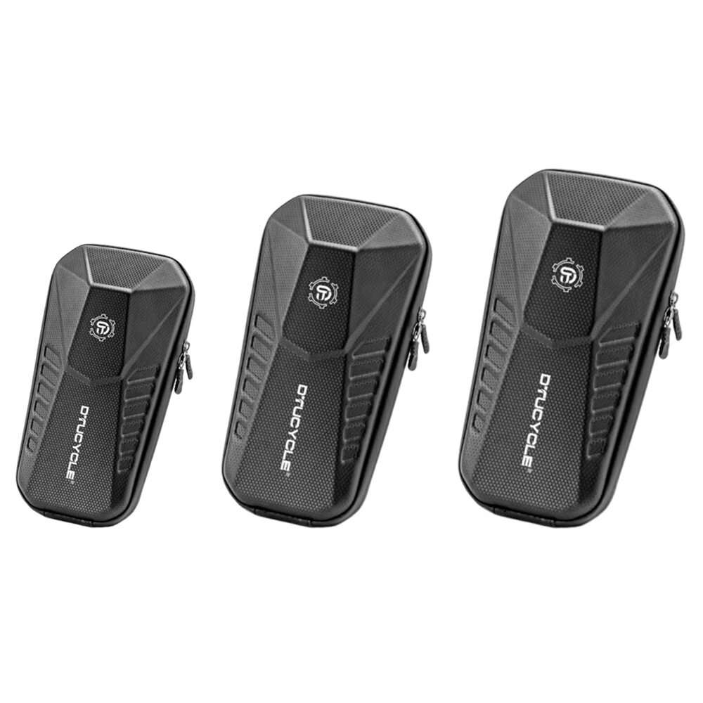 #4 - DTUCYCLE 2/3/4L Electric Bike Bag Waterproof Double Zipper Hard Shell Front Hangding Storage Ba