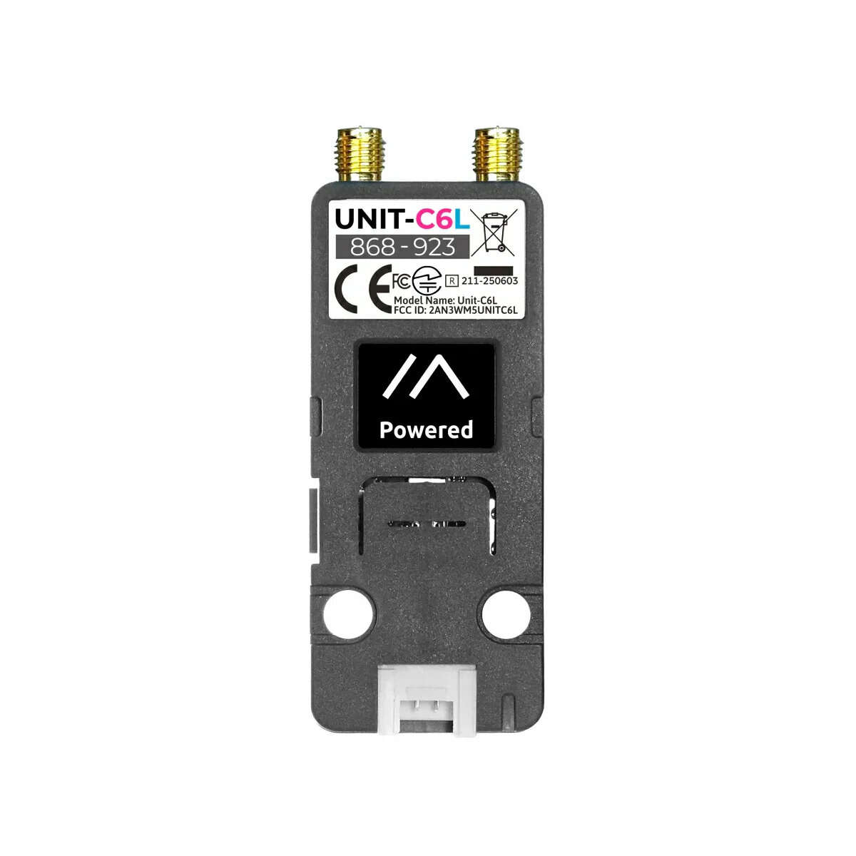 Unit C6L - M5Stack Unit C6L for Meshtastic LoRa Communication Module ESP32-C6 SX1262 WiFi 6 0.66 Inc