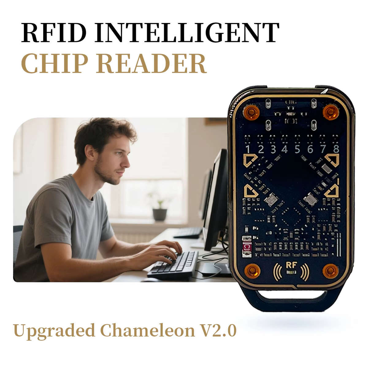IC - Contactless Smart Card Emulator ID IC Chip Detect Card RFID Tag Emulator Compliant with NFC Rea