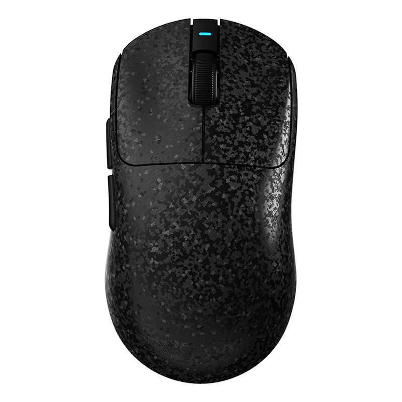 White - AJAZZ AJ199 Carbon Fiber Wireless Gaming Mouse Tri-Mode PAW3311 Sensor 24000 DPI 500mAh Batt