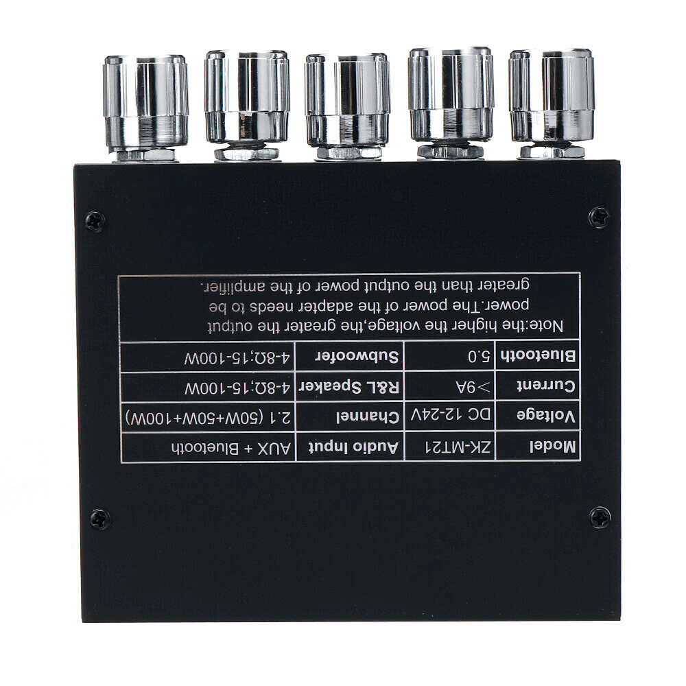 ZK-MT21 bluetooth 5.0 Subwoofer Amplifier Board 50WX2+100W 2.1 Channel Power Audio Stereo Amplifier