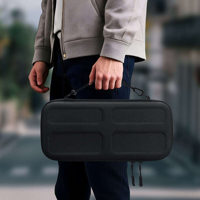 Black - JYS JYS-NS2282 Switch2 Carrying Case EVA Shockproof Water-Resistant 10 Game Card Slots 1680D
