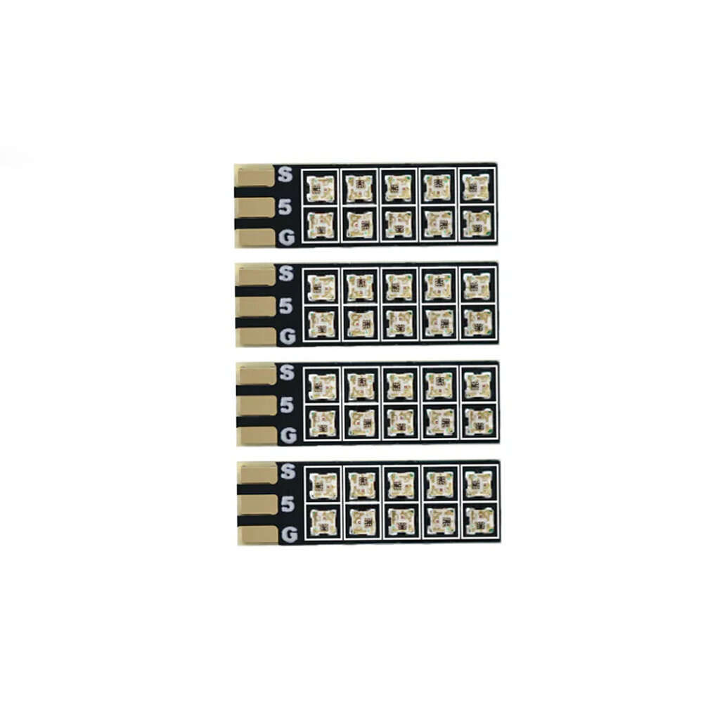 13mm - 4PCS HGLRC LED LONGXL 13mm LED Strips Small Size Programmable Color Change for RC FPV Racing
