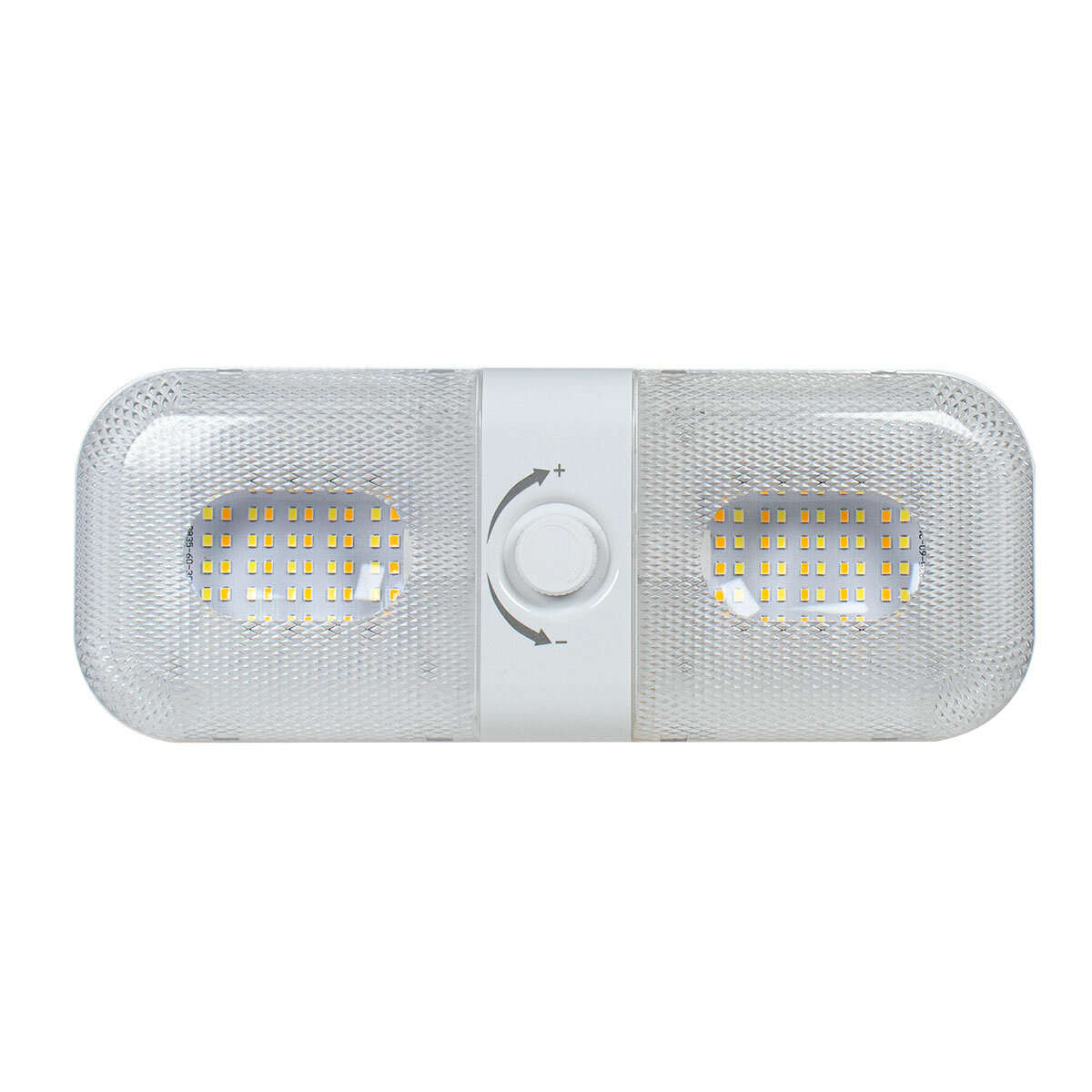 RV Interior LED Ceiling Light Camper Trailer Single Dome 12v-24v 1700LM Dimmer