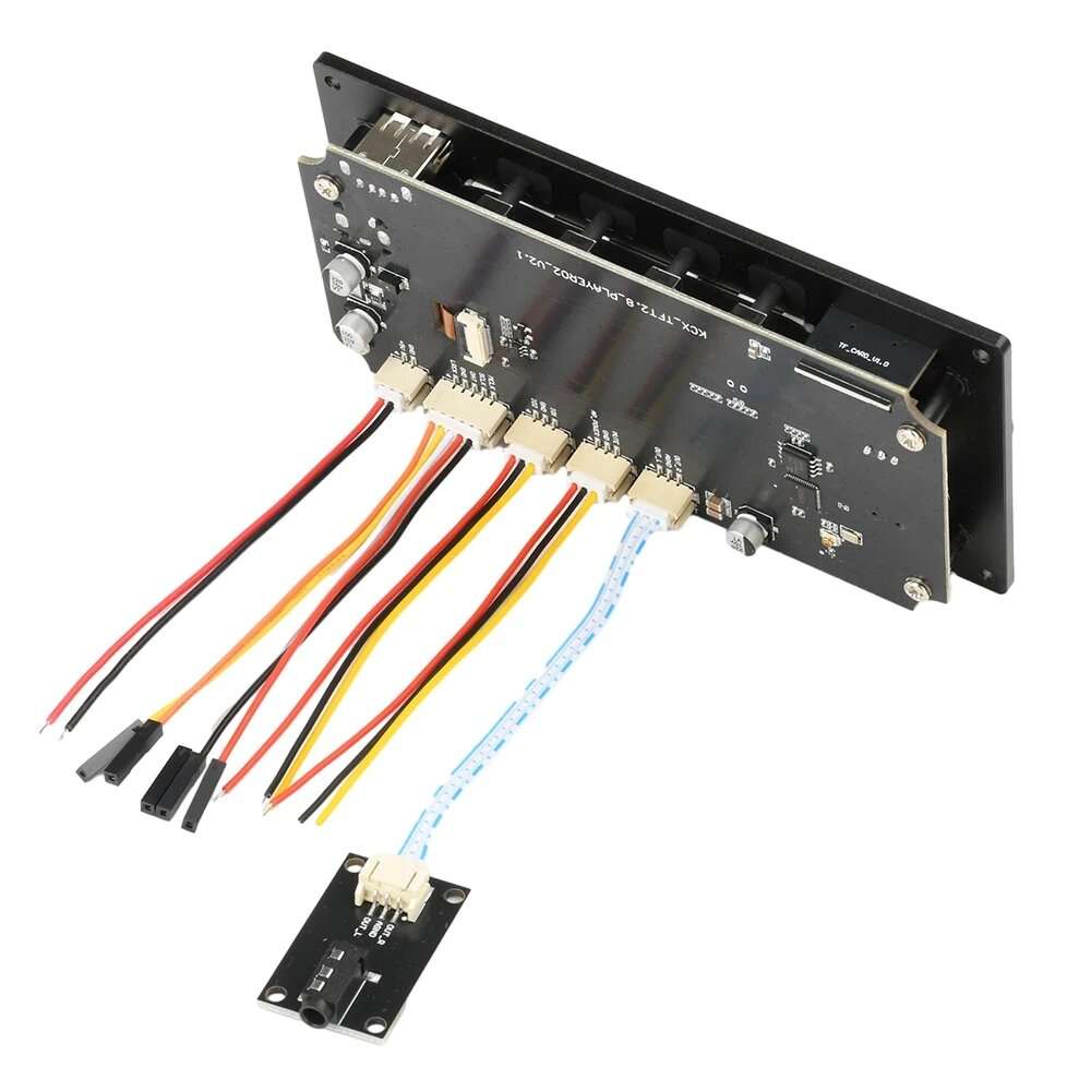 Silver - 2.8 Inch IPS Screen Audio Decoder Board Bluetooth 5.3 MP3 FLAC WAV APE Support I2S Digital