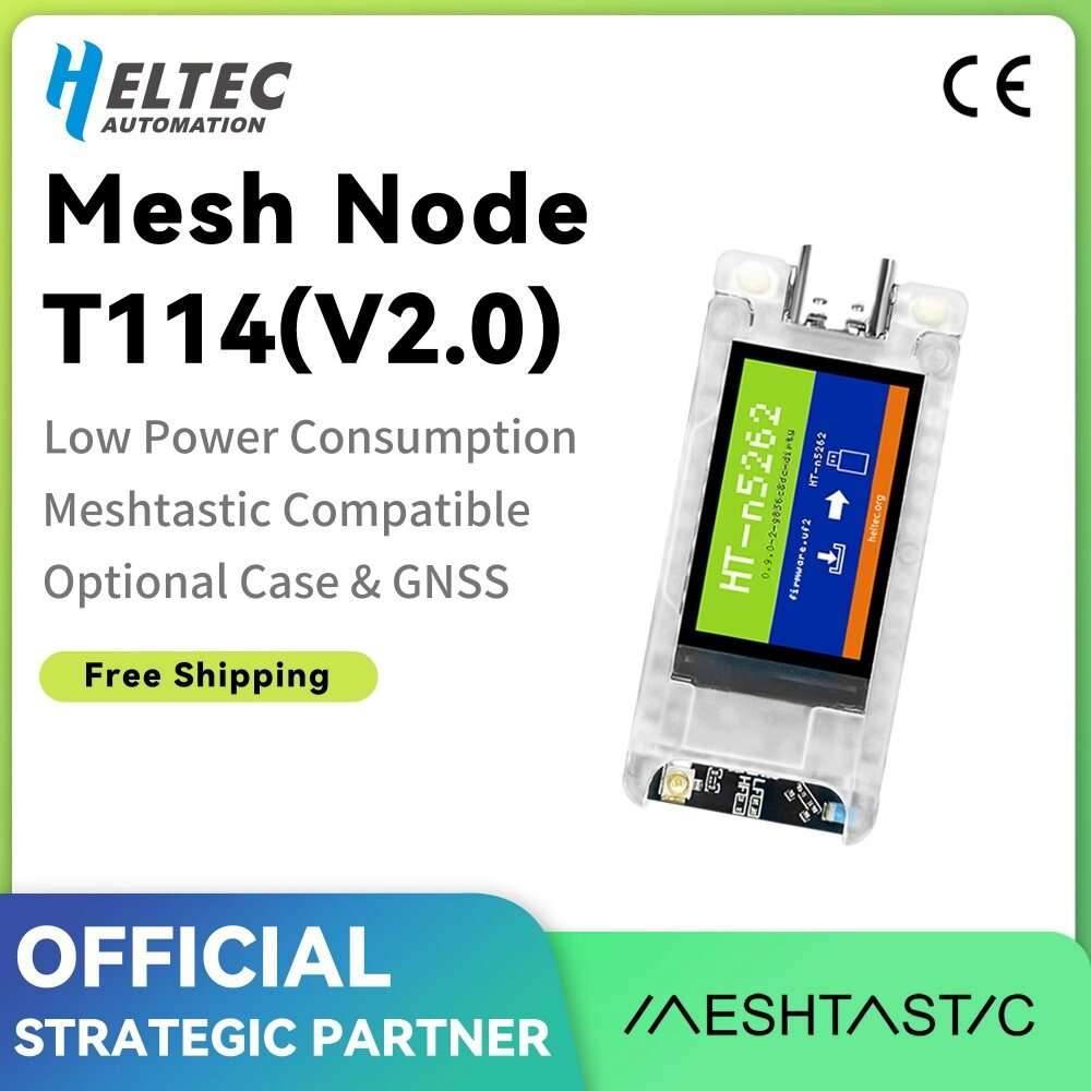 GNSS with screen case - Heltec T114 V2 Mesh Node NRF52840 1.14inch Meshtastic Positioning Devlopment