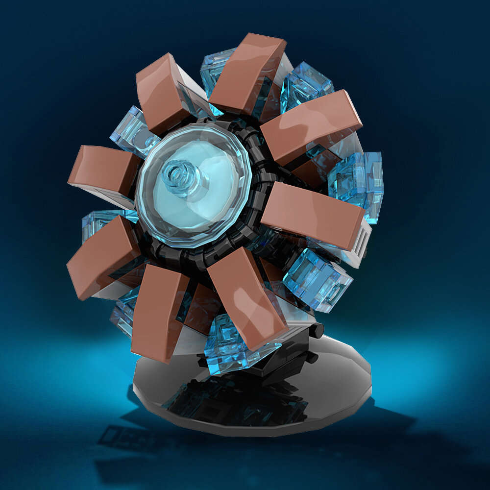 MK1 Arc Reactor DIY Building Block Model Assembling Puzzle Game Toy