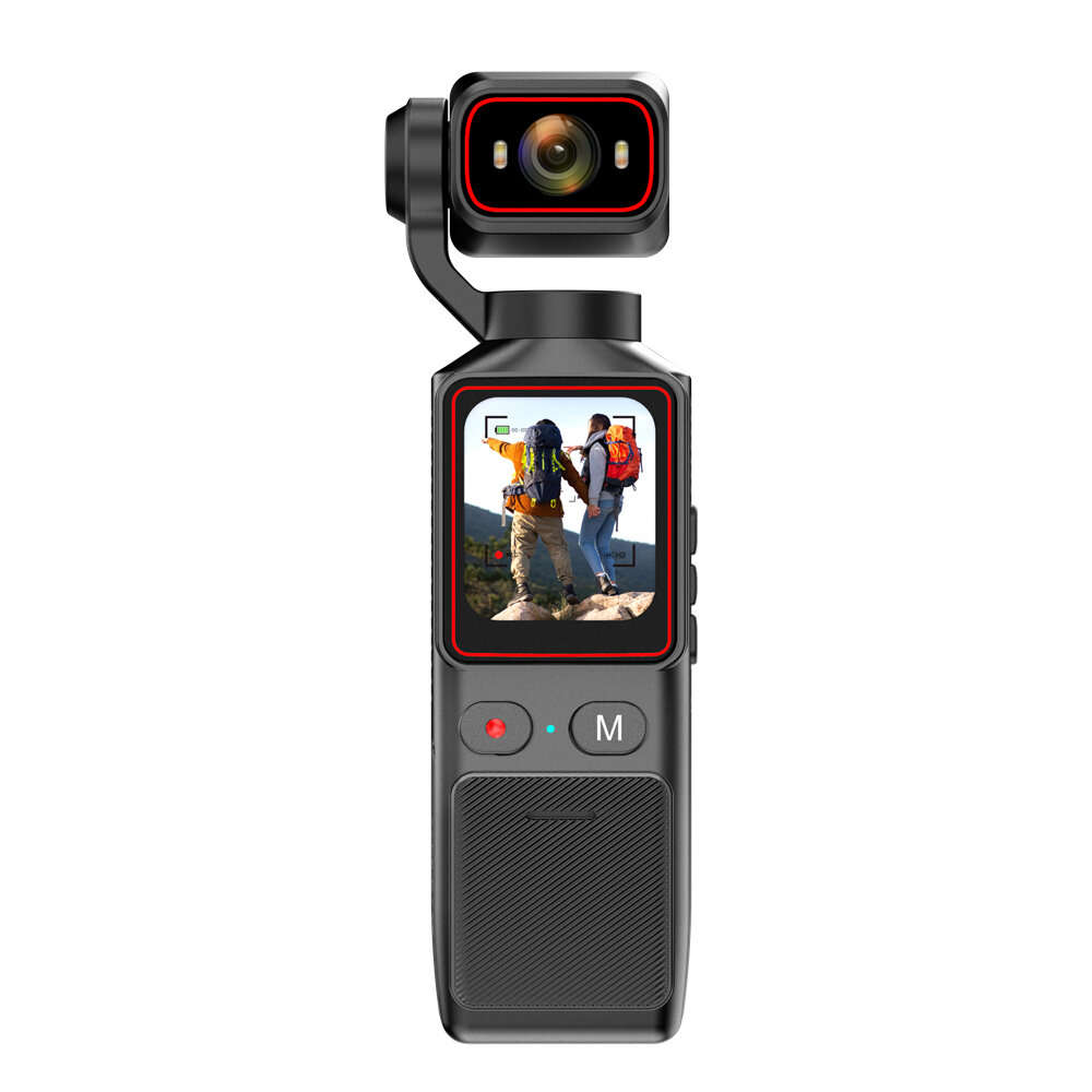 #1 - L19 4K Touch Screen Action Camera WiFi 1.69 Inch IPS 180 Degree Rotatable EIS Handheld Video Re