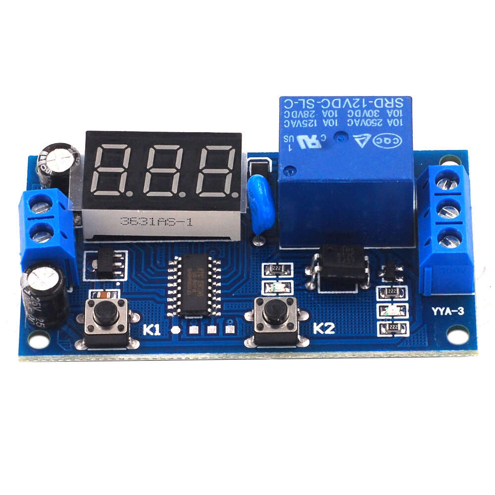 5V - AOQDQDQD 5V/12V Time Control Switch with Intermittent Infinite Loop Countdown and Timing Relay