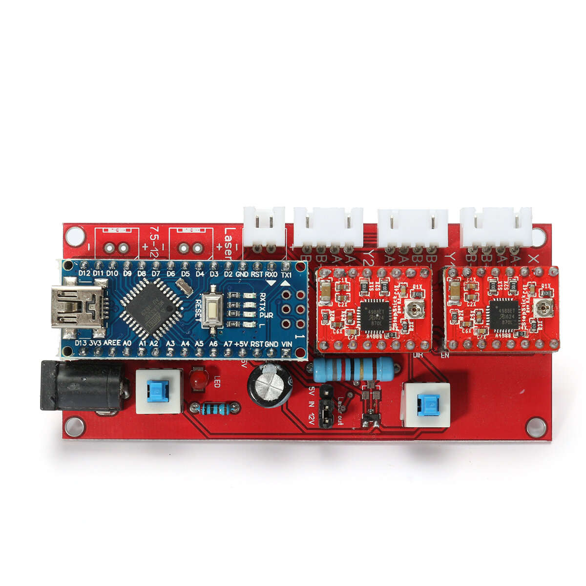 Fanensheng Cnc2017 500Mw 3 Motors Mini Desktop Laser Engraving Engraver Machine Kit Diy Cutter Carve