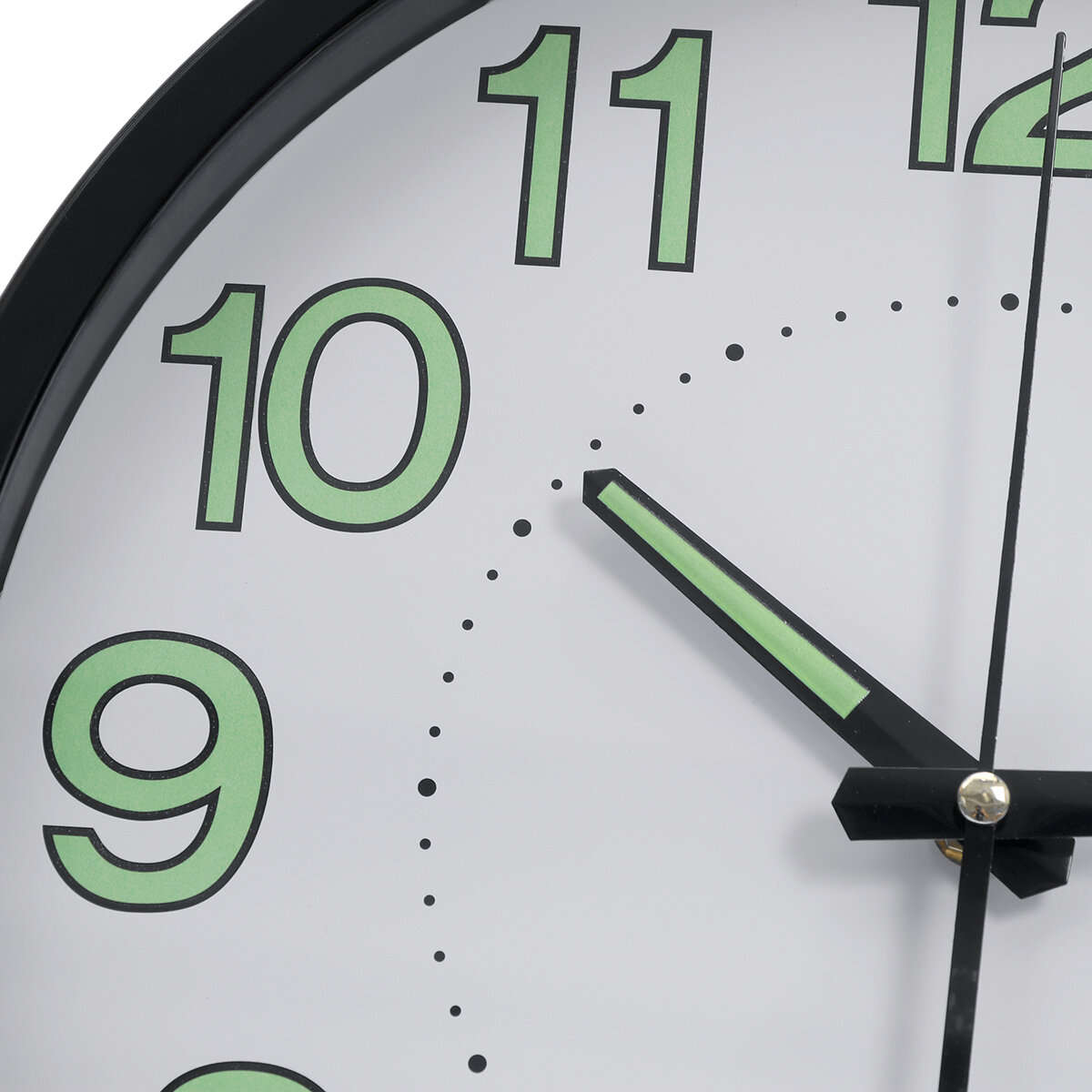 12Inch Wall Clock Silent Quartz Luminous Wall Night Clocks Black/White