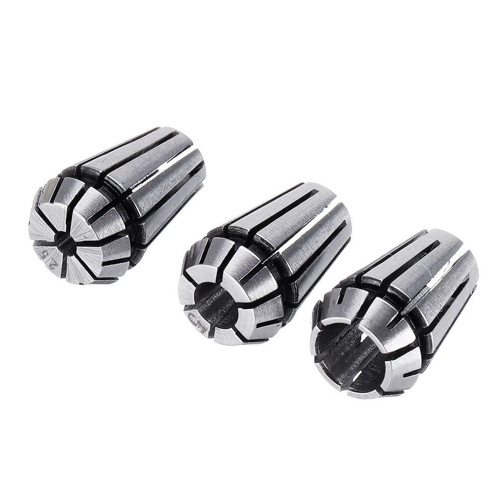 Machifit 15pcs ER11 1mm to 7mm Spring Collet Set Collet Chuck for CNC Milling Lathe Tools