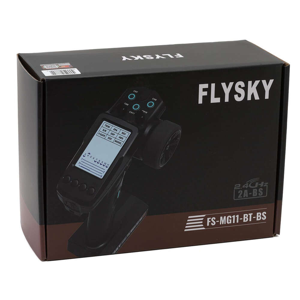 Black - Flysky MG11-BT-BS 2.4Ghz 11CH 2A-BS Protocol LCD Screen RTR Upgrade Radio Transmitter for Ho