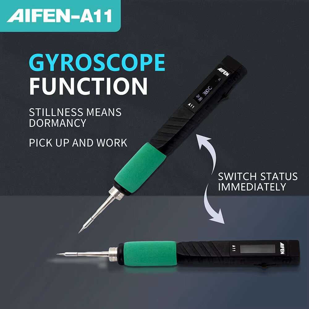 #B - AIFEN A11 USB Portable Soldering Station 100-450C Adjustable Temperature Type-C Interface Compa
