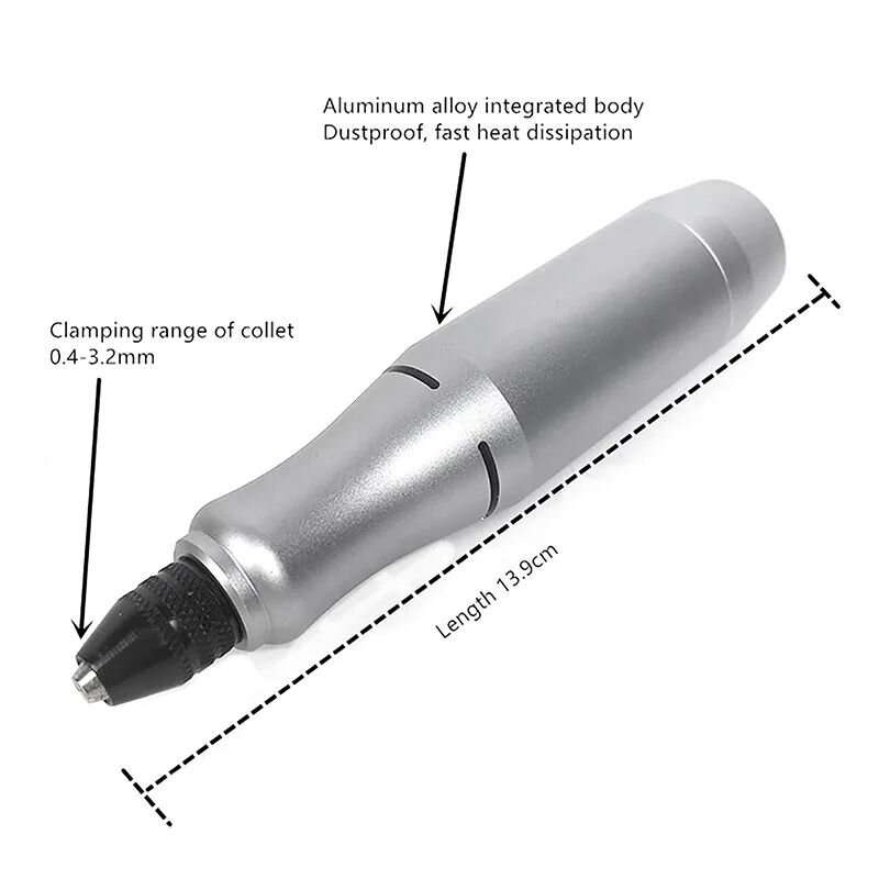 Without Battery - 40W Mini Rechargeable Electric Grinder No-load Speed 18000r/min Variable Speed Rot