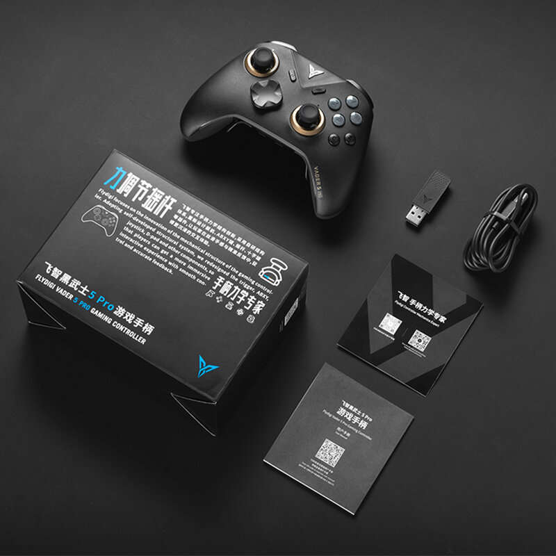 Handle + Black Base - Flydigi Vader5 Pro Tri-mode Gaming Controller Force Adjustment Lever Joystick