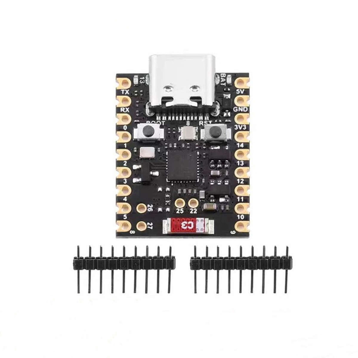 Black - ESP32-H2 SuperMini Development Board Bluetooth IoT Module Microcontroller Programming Learni