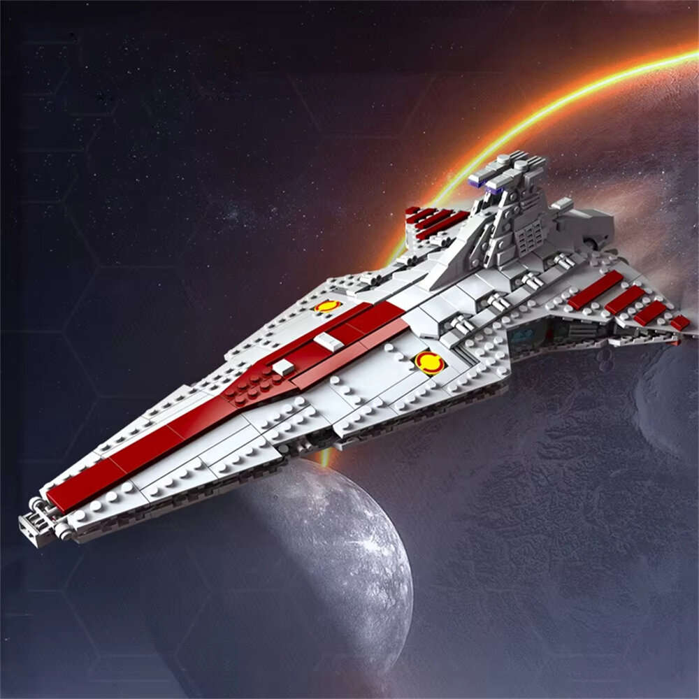 02 - Jiestar 67106 MOC Venator Attack Space Ship / 67109 67109 TIE Bomber Cruiser Fighter Destroyer