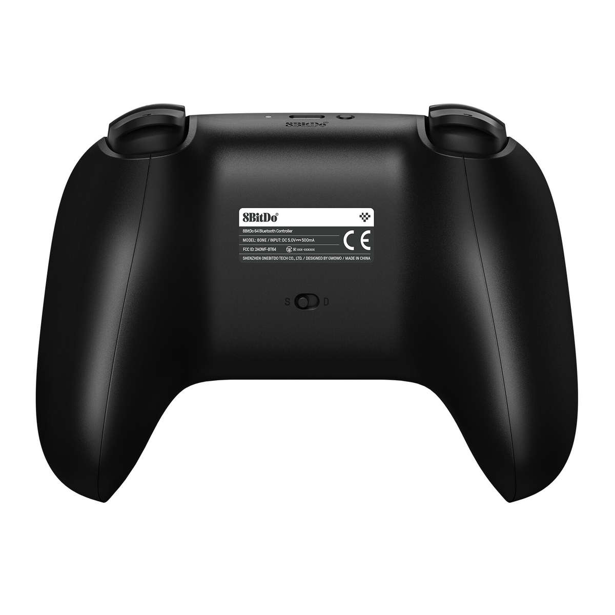 Black - 8Bitdo N64 Dual Mode Gaming Controller for Analogue 3D Switch Windows Android PC with Hall E