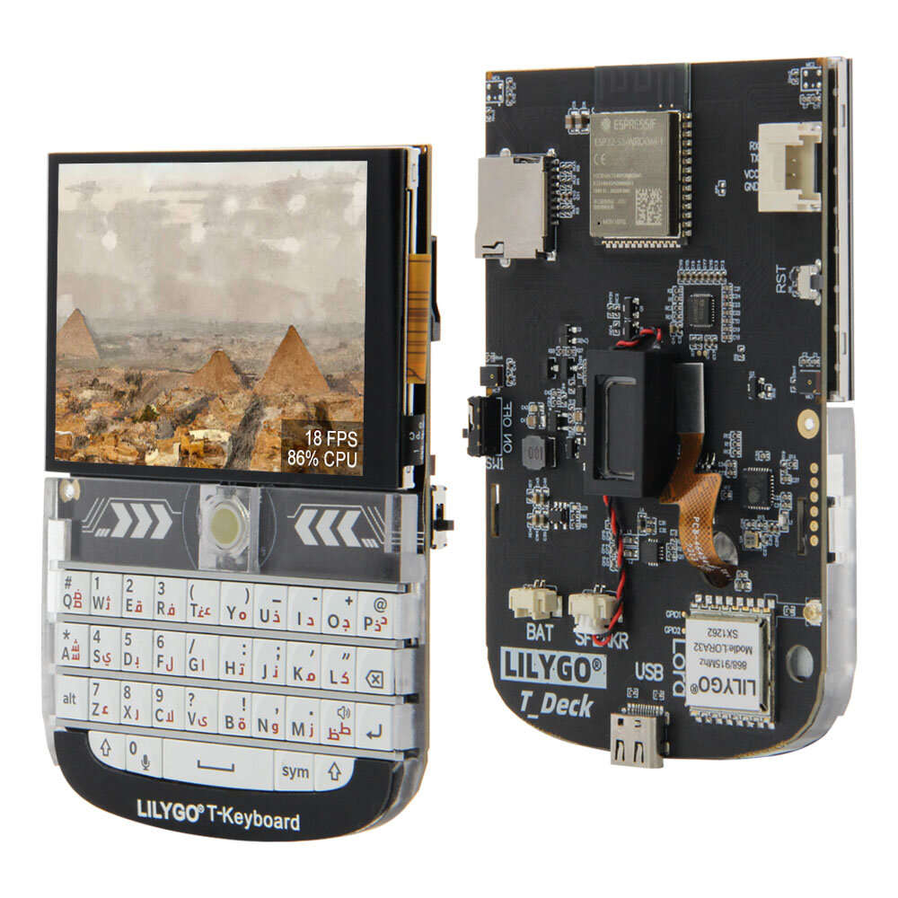 433 MHz - LILYGO Meshtastic T-Deck ESP32-S3 LoRa Module with 2.8 Inch Touchscreen WiFi Bluetooth Dev
