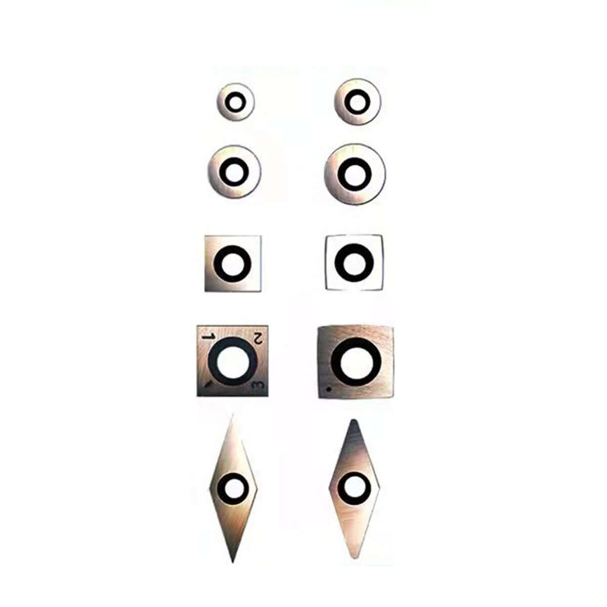 A - 6 In 1 Carbide Tipped Wood Turning Tools Set Latest Lathe Rougher Finisher Swan Neck Hollowing T