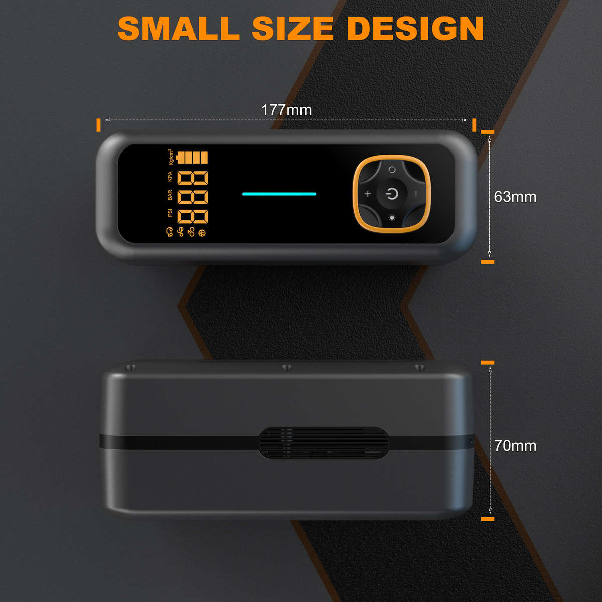 10000mAh - XANES Multifunctional Portable 150 PSI Electric Air Pump with Lighting Charging Digital D