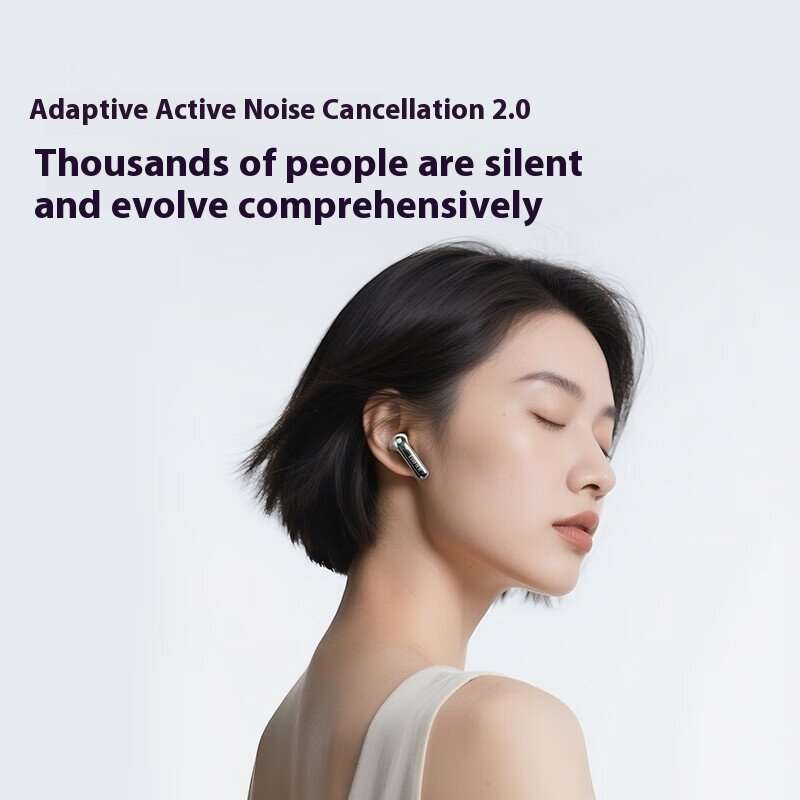 Black - EDIFIER Lolli ANC TWS Earbuds bluetooth Earphone Adaptive Active Noise Cancelling ENC 4 Mic