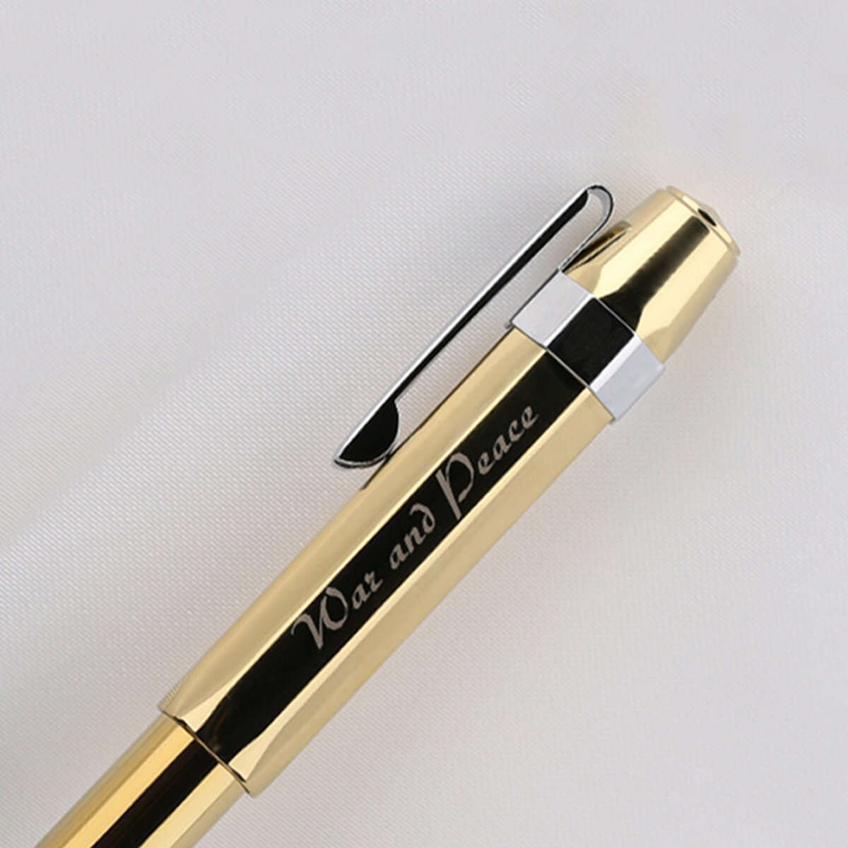 Metal Fountain Pen Short Smooth Calligraphy Writing Pen Ink Gel Pen with Iron Case Gift for Students