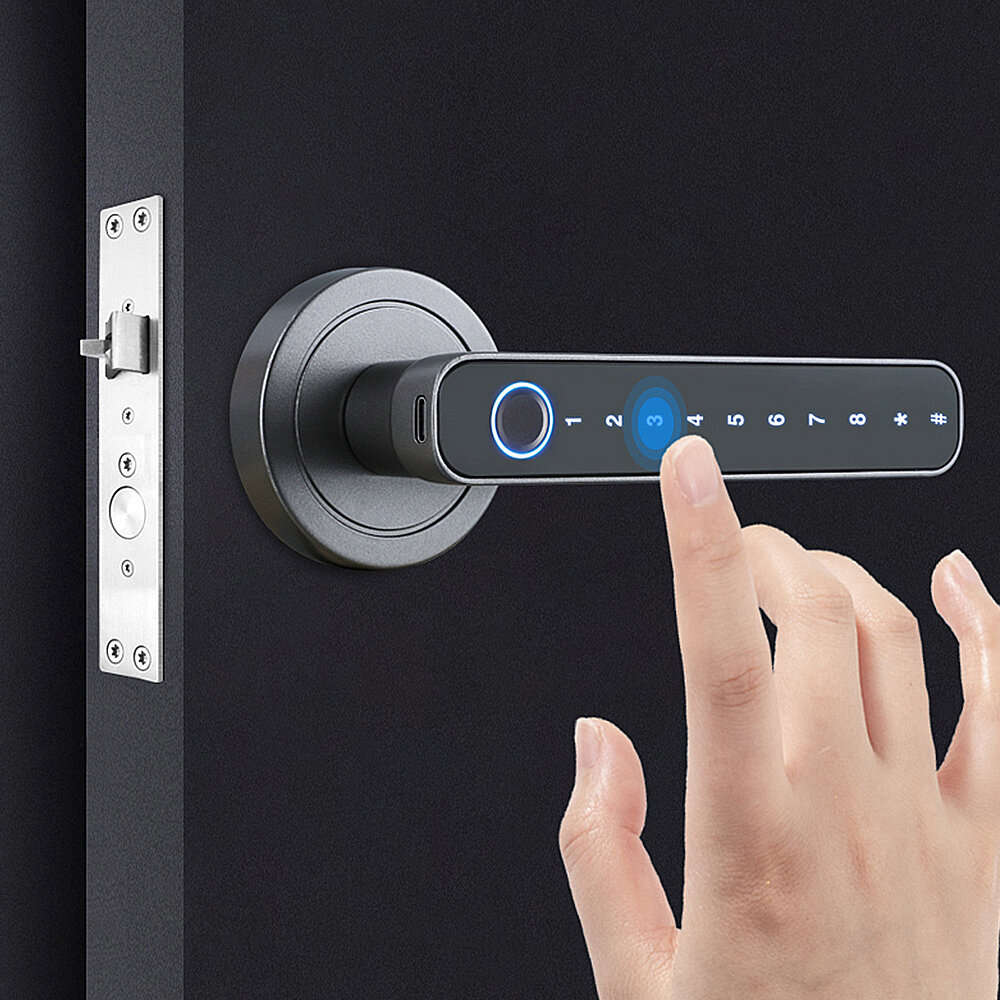 Tuya Smart Door bluetooth Lock Intelligent Anti-theft Door Lock Dynamic Password APP Fingerprint Key