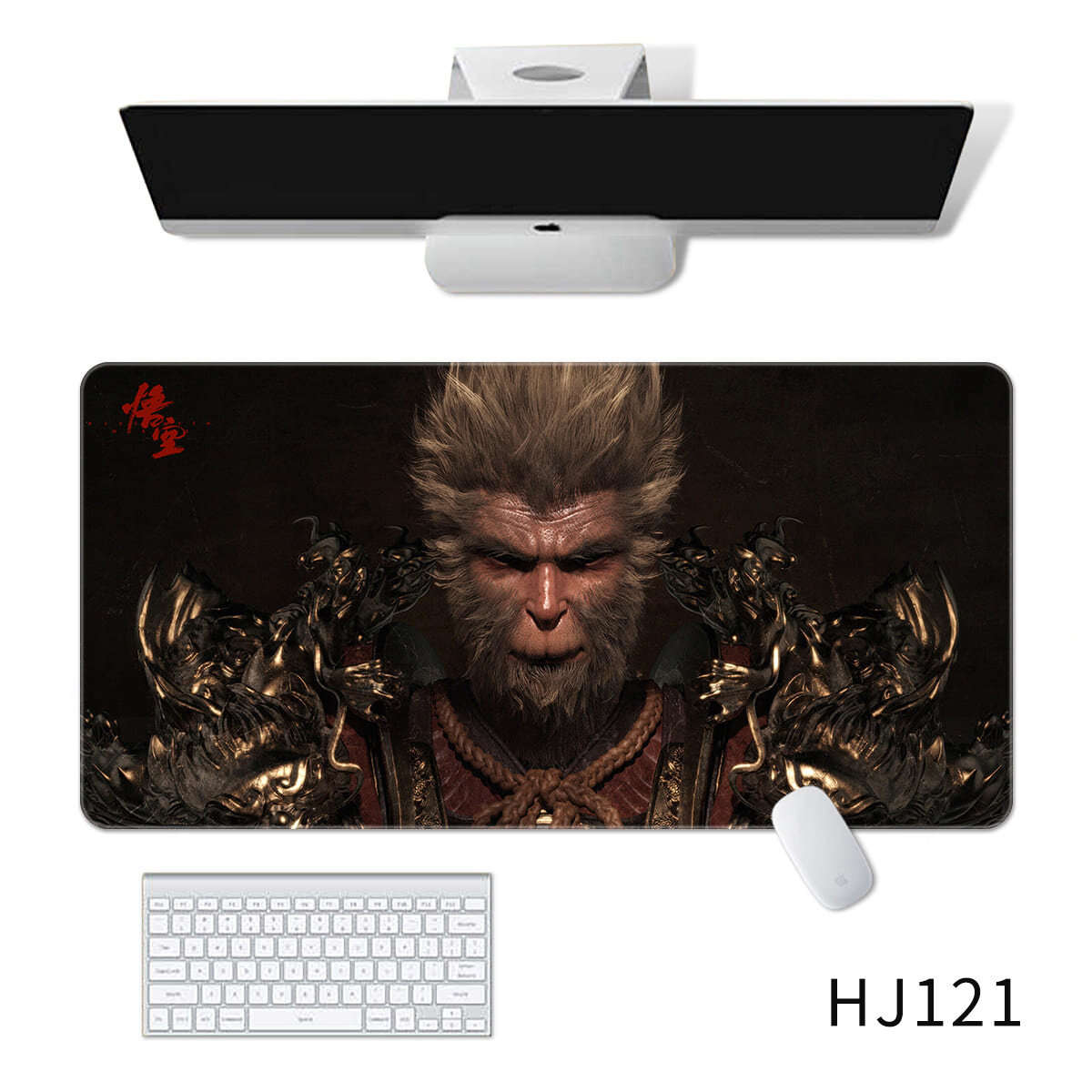 #HJ116 - [Black Myth:WuKong] Large Gaming Mouse Keyboard Pad PC Game SunWukong XXL Mousepad Computer