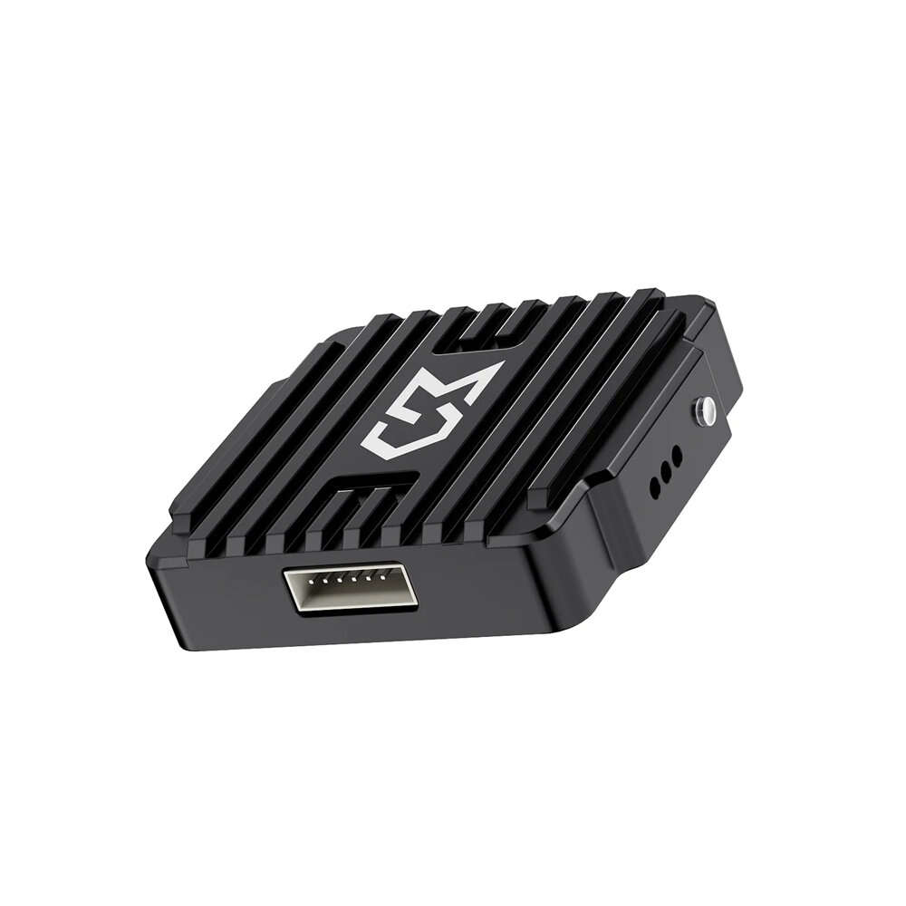 Black - Sub250 Send T1600 5.8GHz 48CH FPV VTX, 25/200/600/1600mW + Pit Mode, IRC Tramp OSD, Built-in