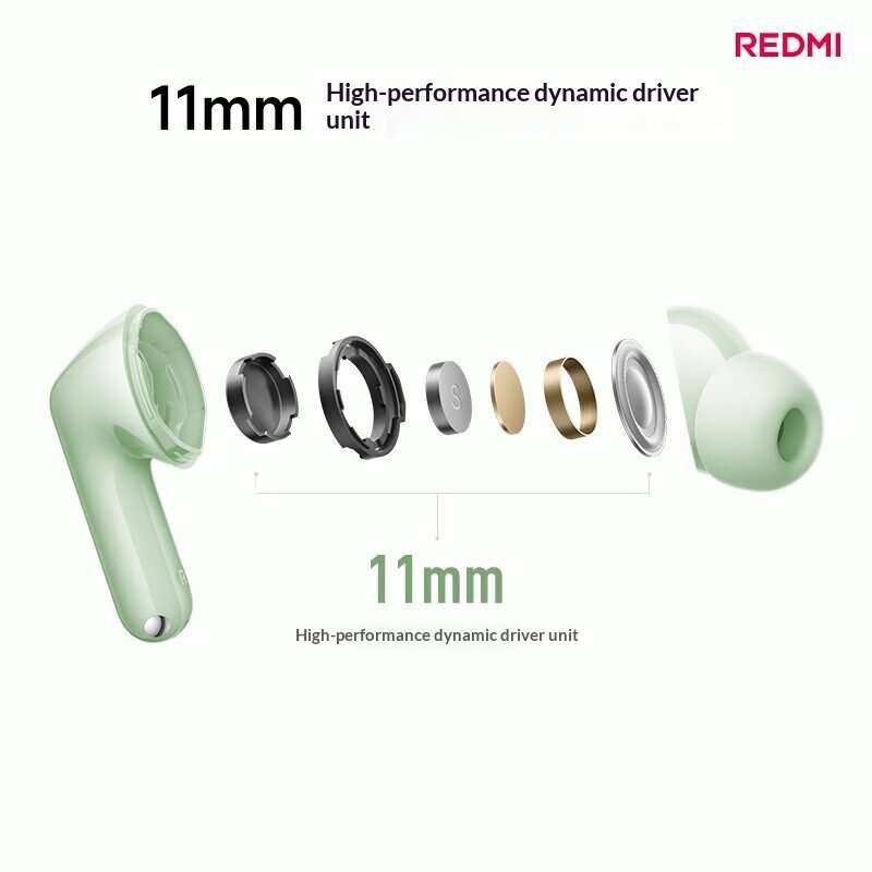 White - XIAOMI REDMI Buds 8 TWS Earbuds bluetooth Wireless ANC Earphone Actice Noise Cancelling 11mm