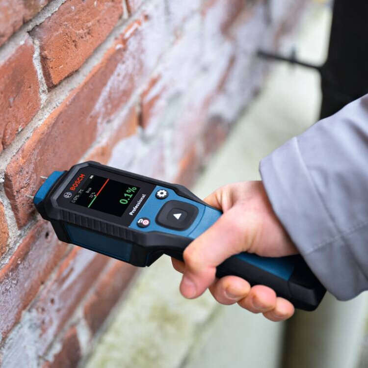 Black - for Bosch GMP 2-15 Professional Moisture Meter IP65 Waterproof Accurate Humidity Tester for