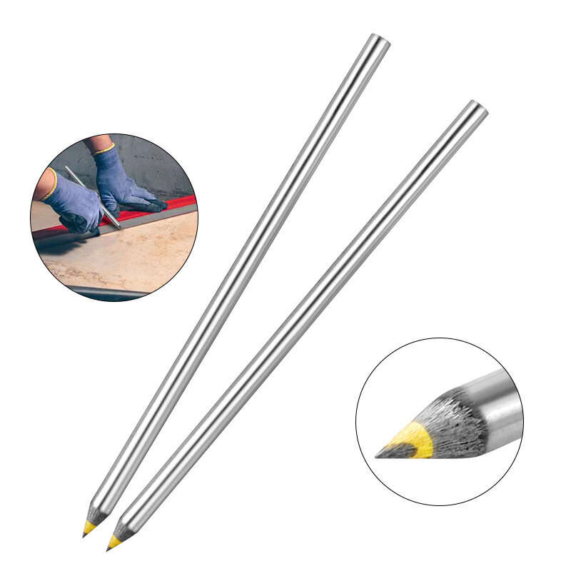 Silver - Alloy Scribing Pen High Hardness Scratch Resistant Marking Tool for Tiles Glass Metal Surfa