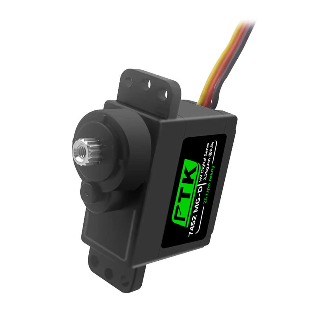 6Pcs - PTK VOTIK 7452 MG-D 9g Digital Servo Metal Gear For EPP Airplane RC Aircraft Fixed Wing Helic