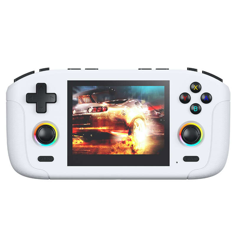 Blue - [128G] RK35H Handheld Game Console Built-in 40000+ Games 3.5-inch IPS Screen RK3326 Quad-Core