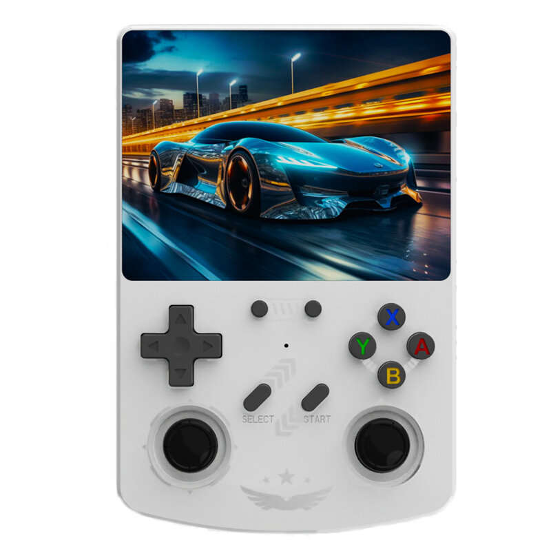 Grey - [64G] R40XX 10000+ Games Handheld Game Console with 4.2-Inch IPS Screen RK3326 Quad Core 4000