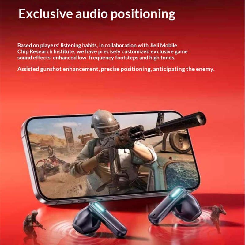 White - Lenovo EA189 TWS Earbuds Wireless bluetooth Earphone 12mm Unit 45ms Low Delay Semi-in-ear Sp