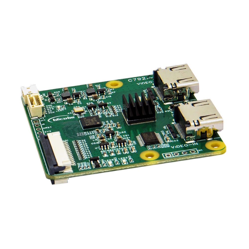 Green - Raspberry Pi 5 C792 HDMIto CSI and I2C Module HDMIto CSI-2 Loop Out blikvm pikvm Support for