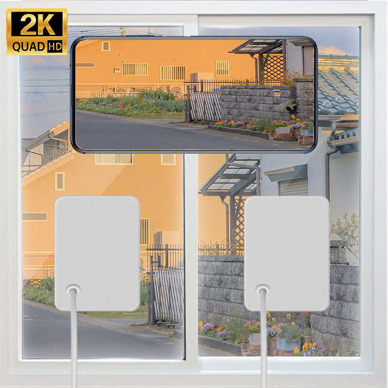 Black Light Night Vision(2.4G) - Guudgo 3MP 2K Mini Window Security Camera Wireless WiFi HD Night Vi