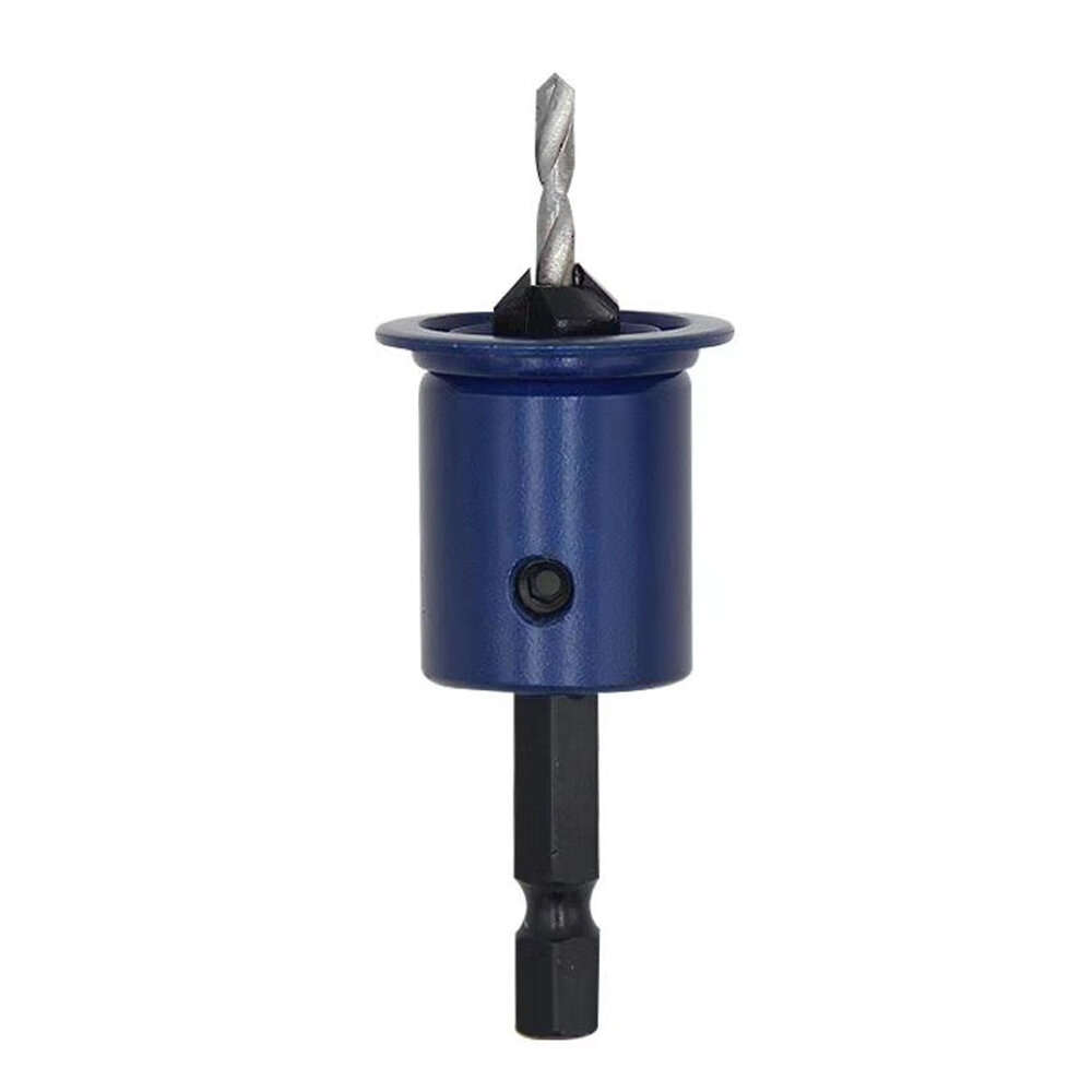 2 * 9.5mm - 6.35mm 1/4 Inch Shank Countersink Drill Bit Woodworking Counterbore Hole Drill Bit Adjus