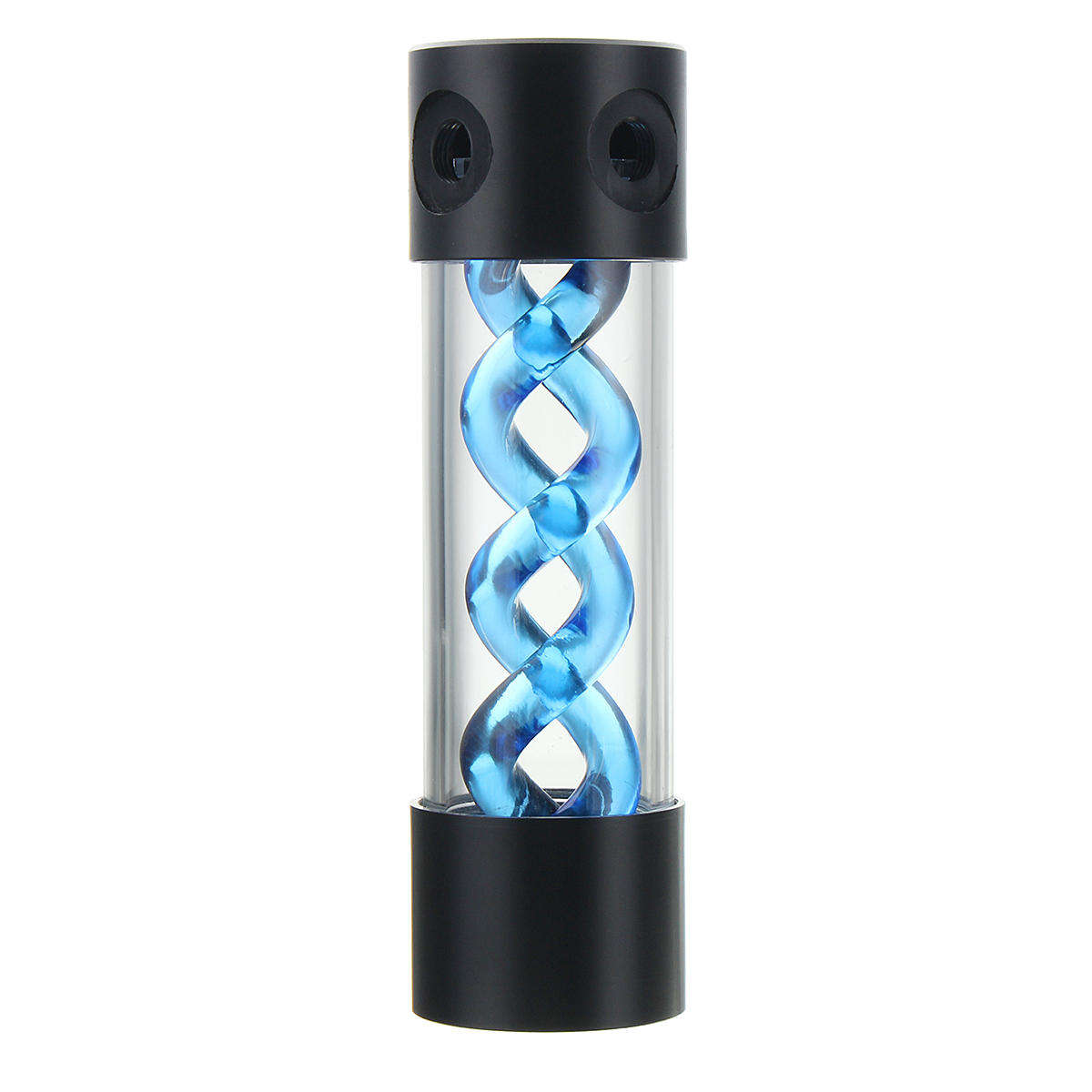 G1/4 200Mm Blue Computer Cylinder T-Virus Helix Suspension Water Cooling Tank For Computer Cooling