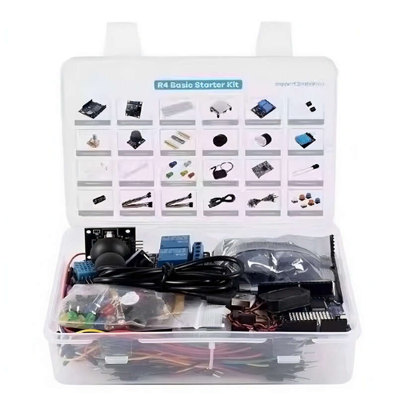 DIY Kit - UNOR4 with WiFi Basic Start Motherboard Kit Entry Level Development Board 830 Breadboard L