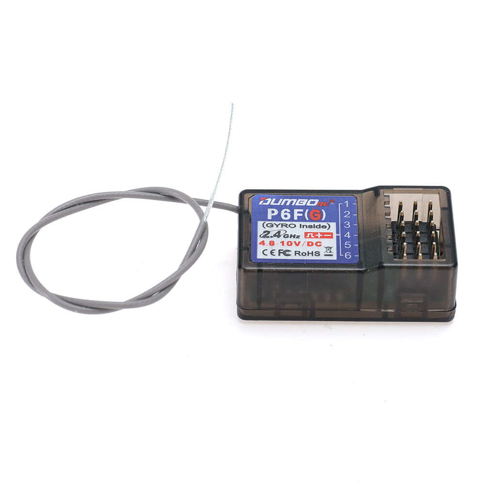 DUMBORC X6F/P6F 2.4GHz 6CH RC Receiver without Gyro Function Compatible X4 X5 X6 RC Radio Transmitte