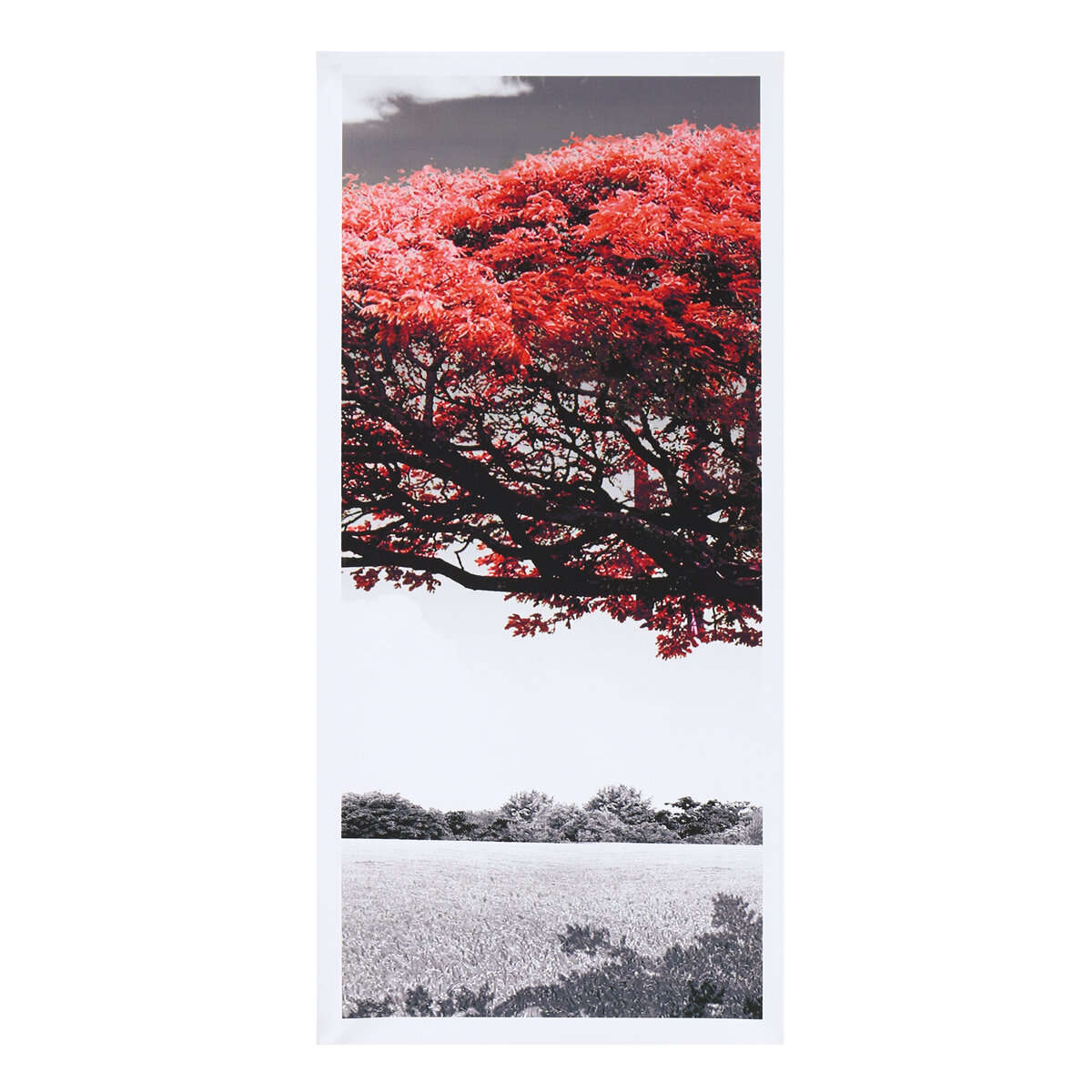 5Pcs Red Tree Canvas Paintings Wall Decorative Print Art Pictures Unframed Wall Hanging Home Office
