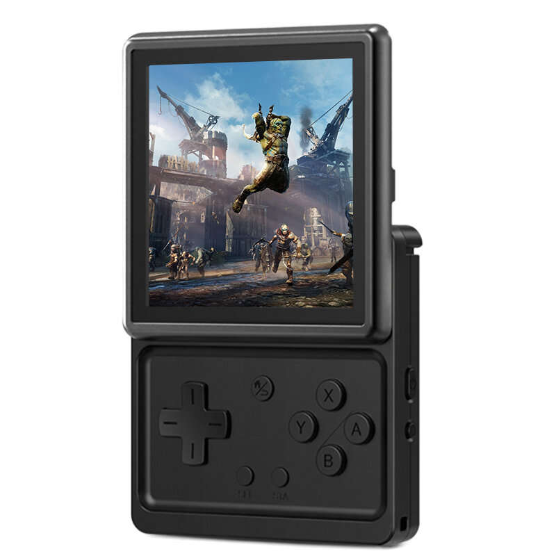 Silver - [128G] ANBERNIC RG Rotate 4000+ Games Handheld Game Console 3.5-inch Touchscreen T618 Octa